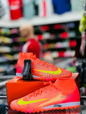Nike Mercurial Superfly Turf Soccer Orange Green for Artificial Grass