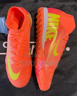 Nike Mercurial Superfly Turf Soccer Orange Green for Artificial Grass
