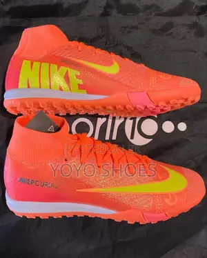 Nike Mercurial Superfly Turf Soccer Orange Green for Artificial Grass