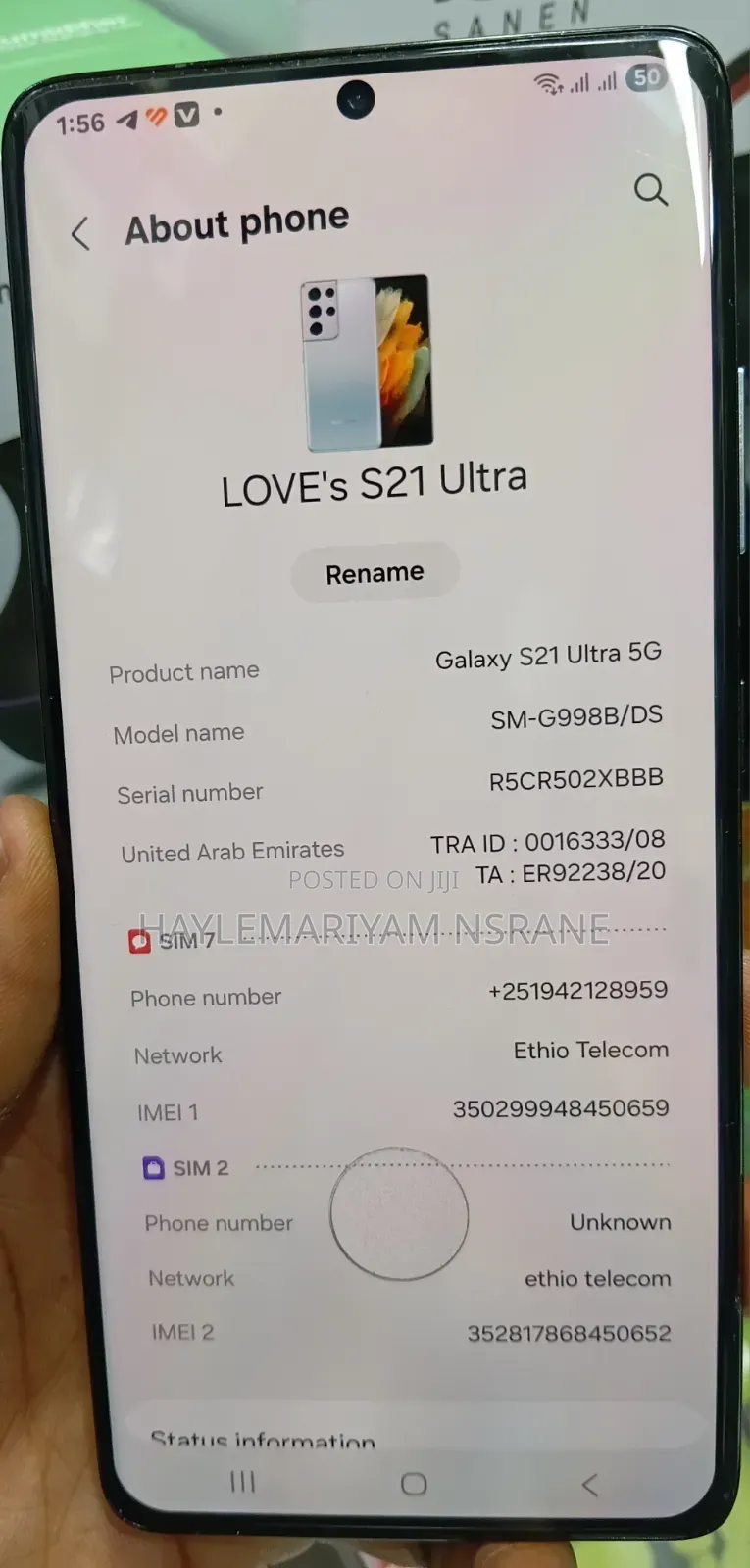 Samsung Galaxy S21 Ultra 5G 256 GB