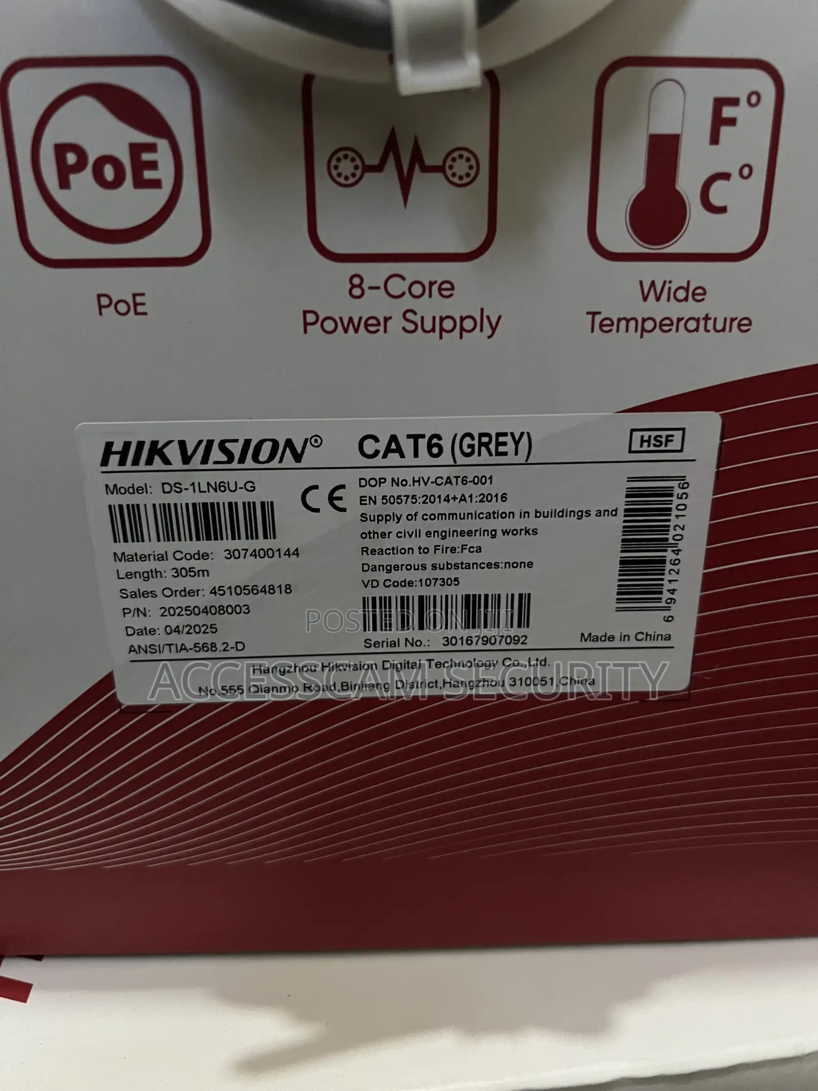 Hikvision Network Cable
