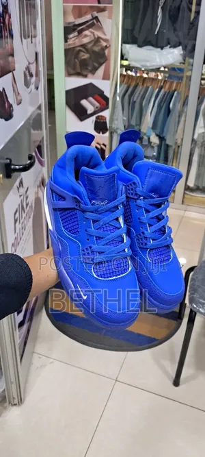 Air Jordan 4 Bike - Premium Quality Sneakers (Red Blue)