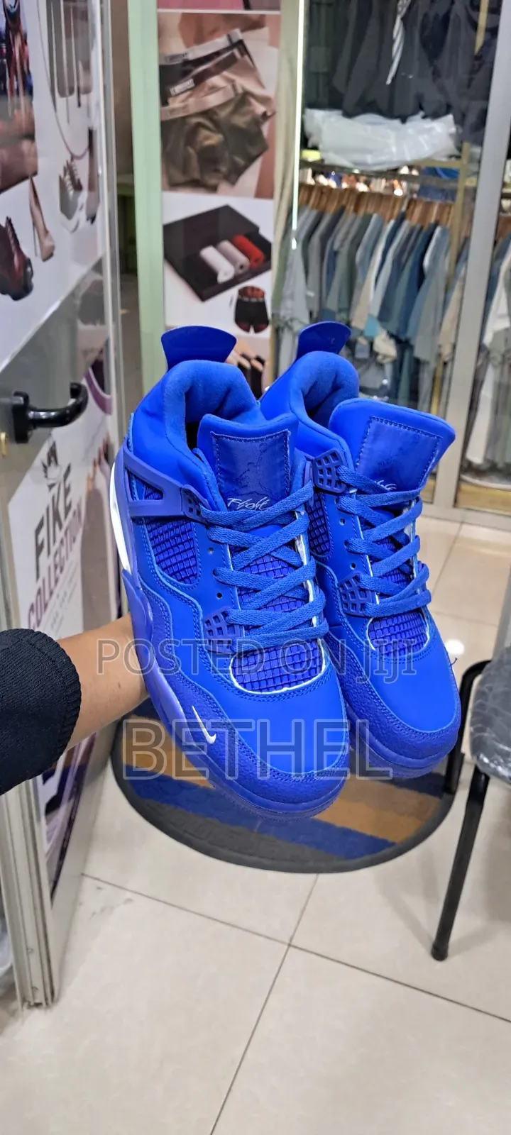Air Jordan 4 Bike - Premium Quality Sneakers (Red Blue)