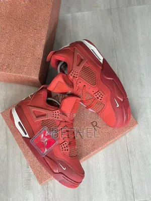 Air Jordan 4 Bike - Premium Quality Sneakers (Red Blue)