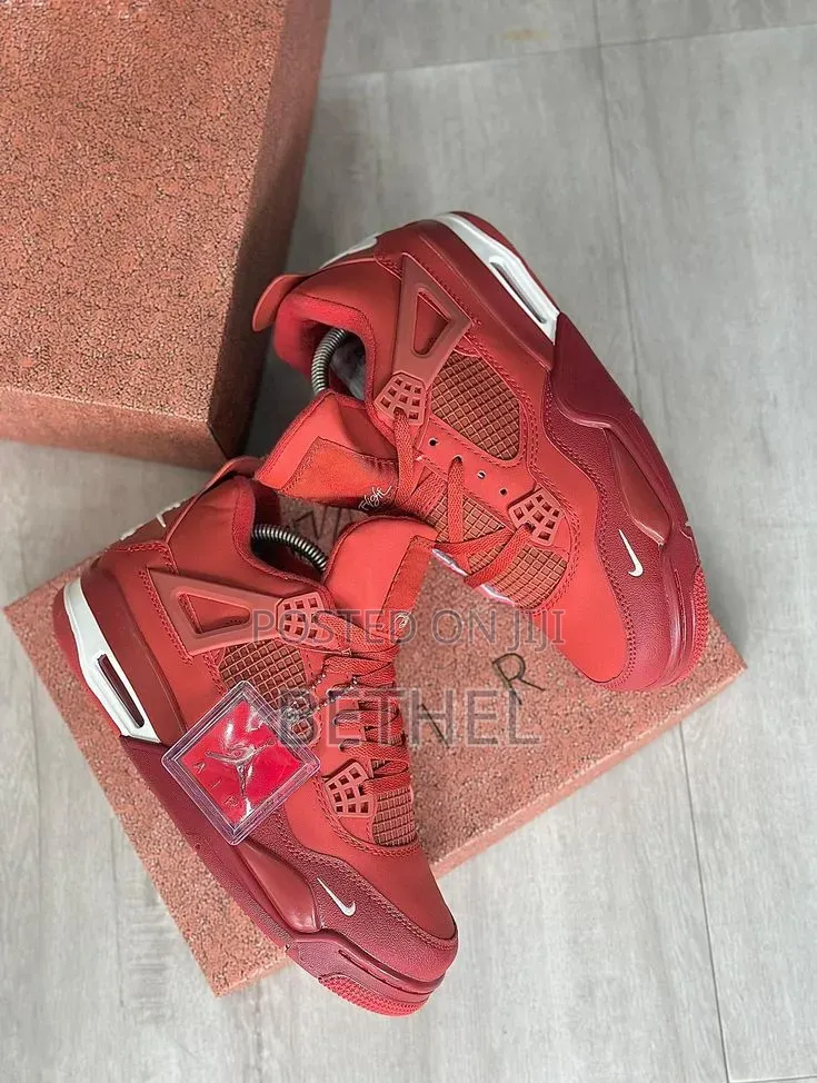 Air Jordan 4 Bike - Premium Quality Sneakers (Red Blue)