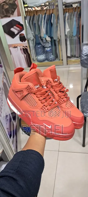 Air Jordan 4 Bike - Premium Quality Sneakers (Red Blue)