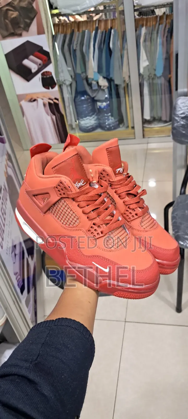 Air Jordan 4 Bike - Premium Quality Sneakers (Red Blue)