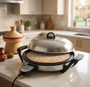 ROSHAN 46CM Injera Mitad / Electric Grill- Smart Cooking Made Easy!