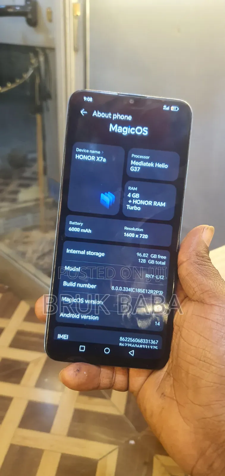 Honor X7a 128 GB Blue