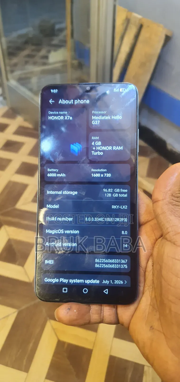 Honor X7a 128 GB Blue