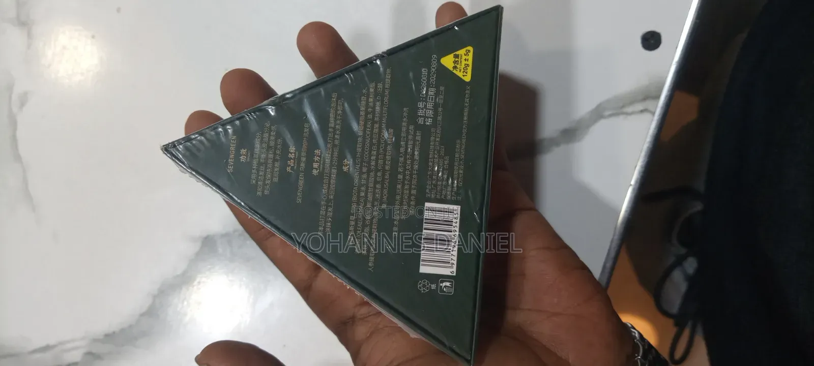 Original Triangle Seven Green Soap Bar