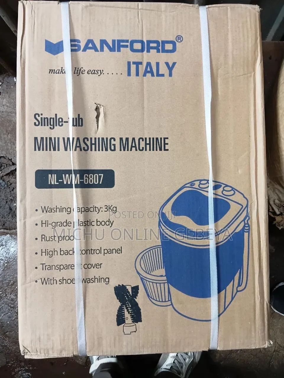 Sanford 3kg Shoes Washing Machine With Brush/ Free Delivery