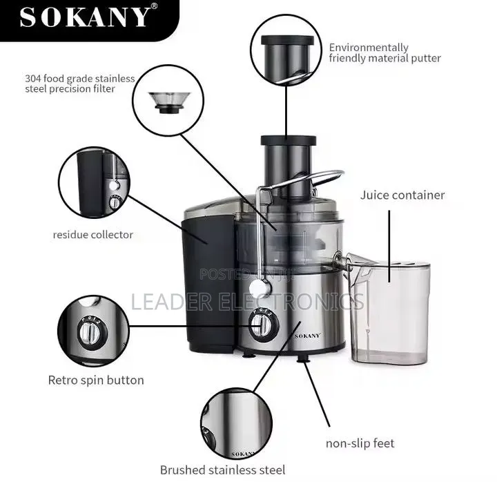 Sokany Juicer Extractor 4 in 1 High-Speed Motor