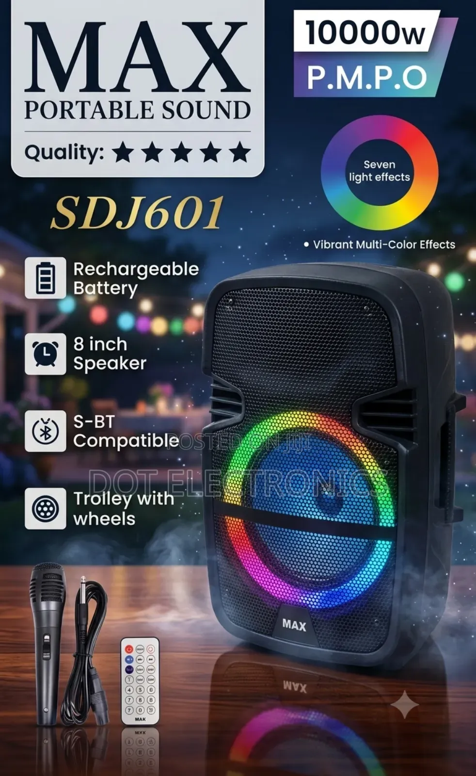 MAX Portable Sound SDJ601