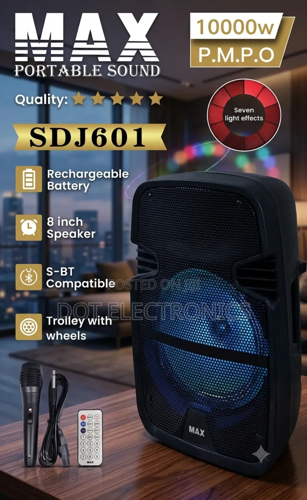 MAX Portable Sound SDJ601