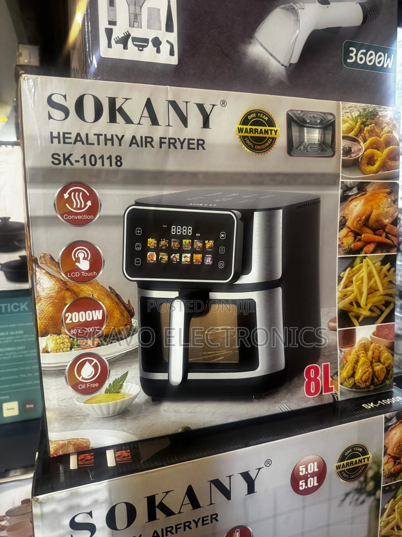 Sokany 8L Air Fryer SKW | LCD Touch Screen
