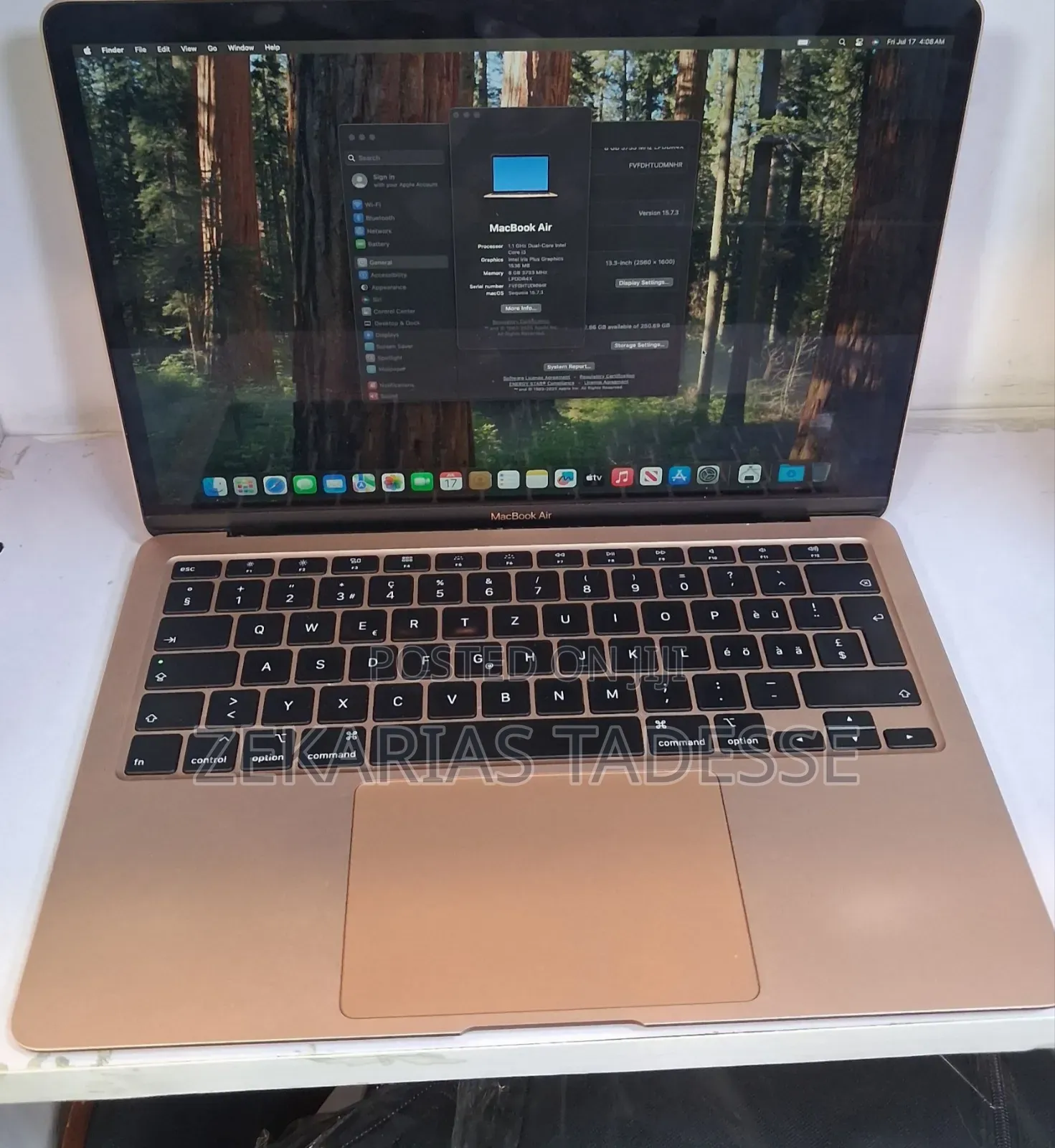 New Laptop Apple MacBook Air 2020 8GB Intel Core i5 SSD 256GB