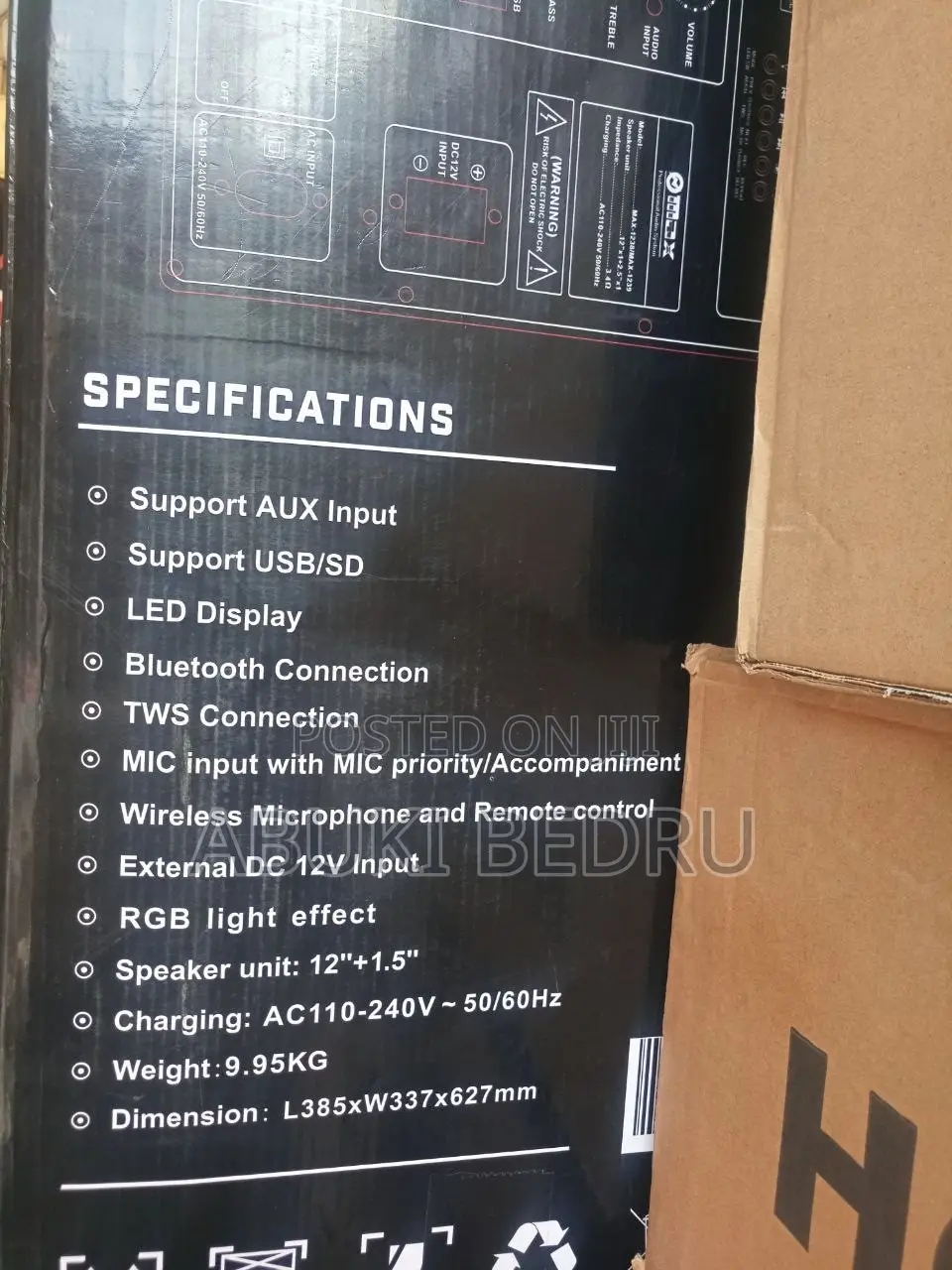 Max 12” Wireless Speaker