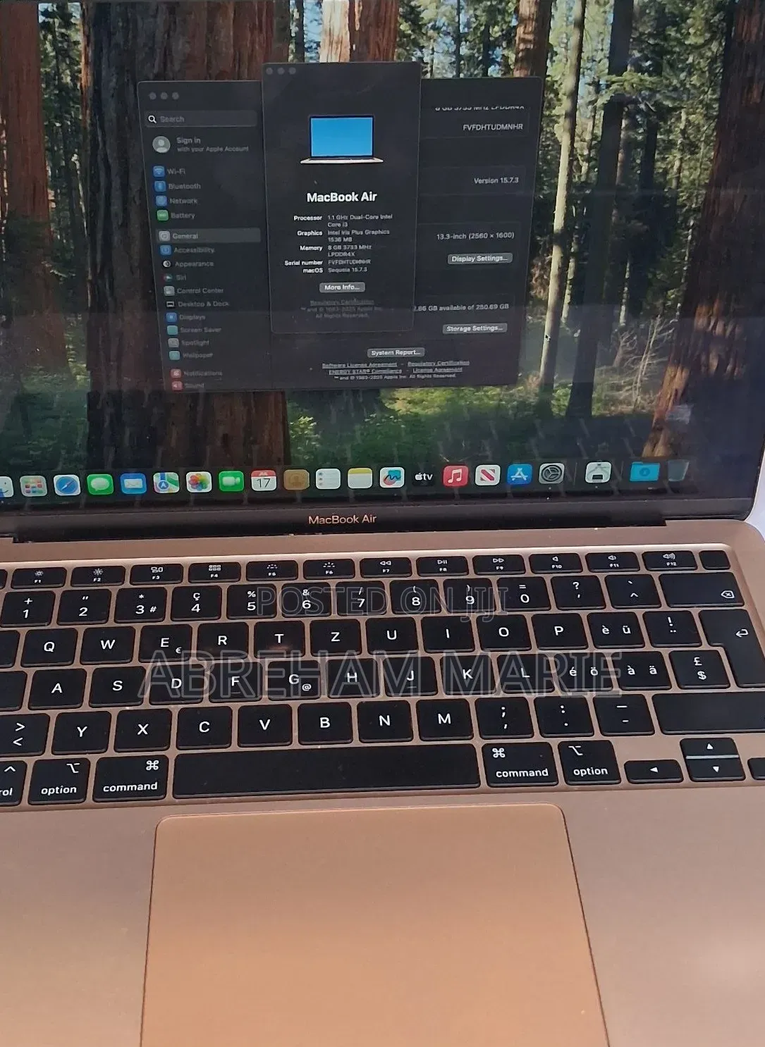 New Laptop Apple MacBook Air 2020 8GB Apple M1 SSD 256GB