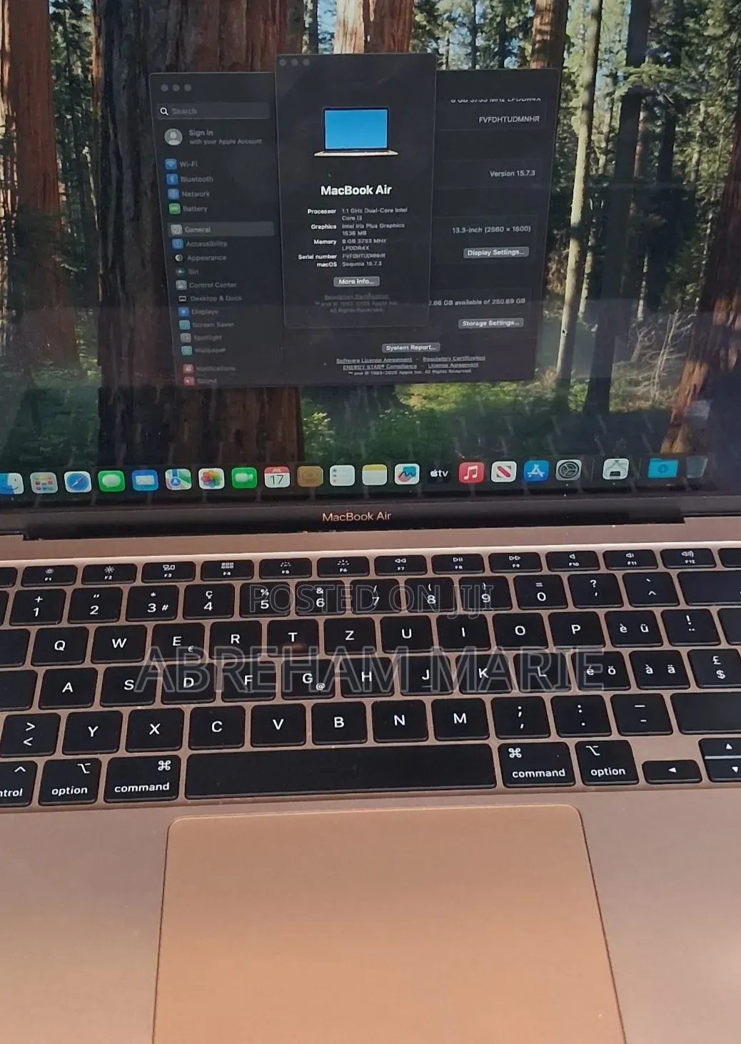 New Laptop Apple MacBook Air 2020 8GB Apple M1 SSD 256GB