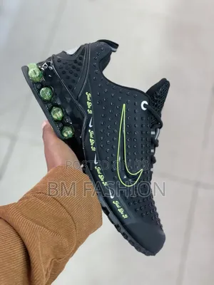 Nike Lego Replica Model Featuring a Vibrant Lime Green Swoosh
