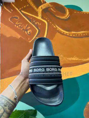 Borg Slippers Black