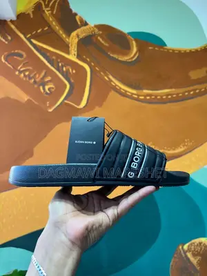 Borg Slippers Black