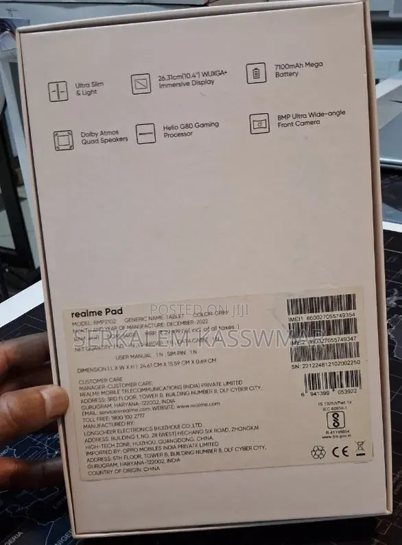 New Realme Pad 64 GB Gray