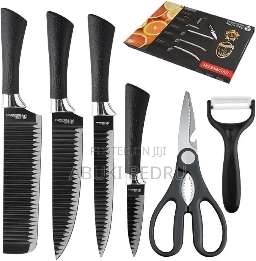 6 Pieces Kitchen Knife Set