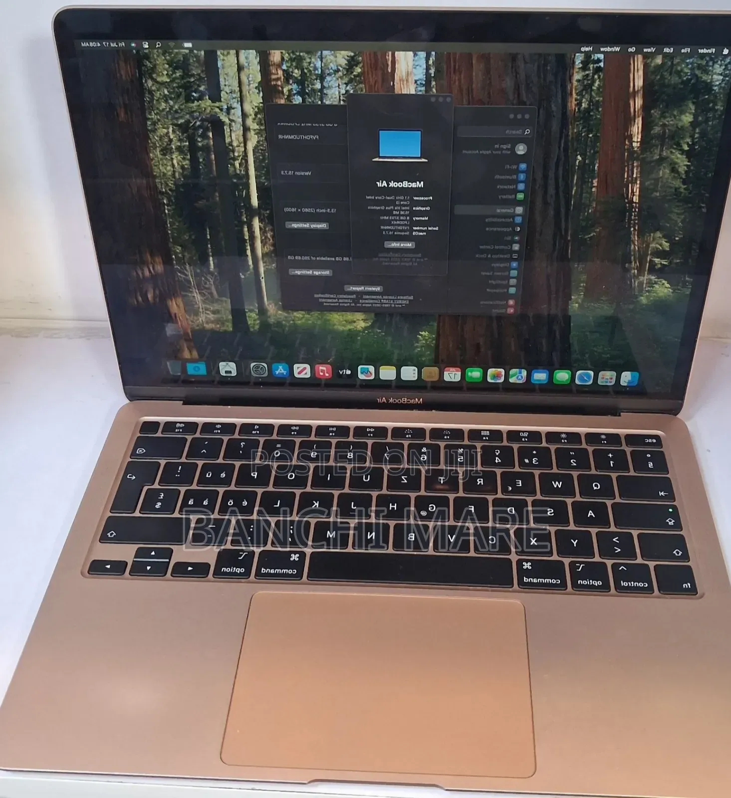 New Laptop Apple MacBook Air 2020 M1 8GB Apple M1 SSD 256GB