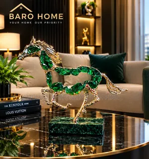 Baro Home - Luxury Gemstone Galloping Stallion Sculpture