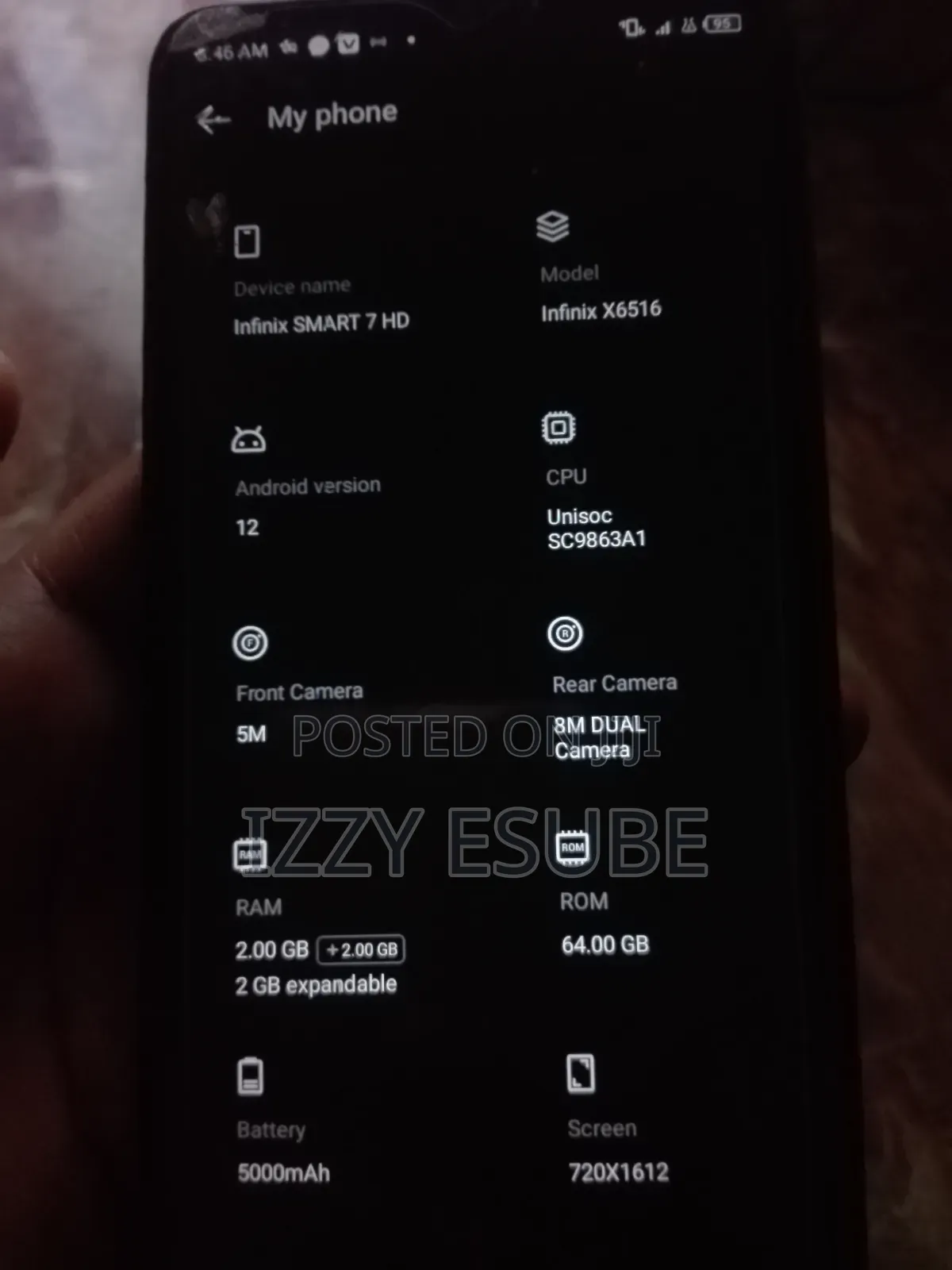Infinix Smart 7 HD 64 GB Black