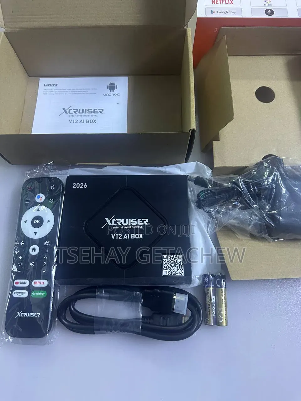 TV Smart Box Xcruiser (V12 AI Box)/ ቲቪ ስማርት ማድረጊያ