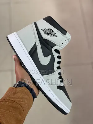 Nike Air Jordan 1 OG "Shadow 2.0" With Black Light Smoke-Grey Leather