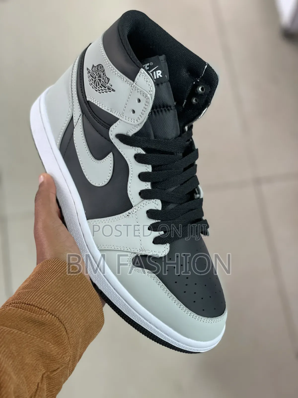 Nike Air Jordan 1 OG "Shadow 2.0" With Black Light Smoke-Grey Leather