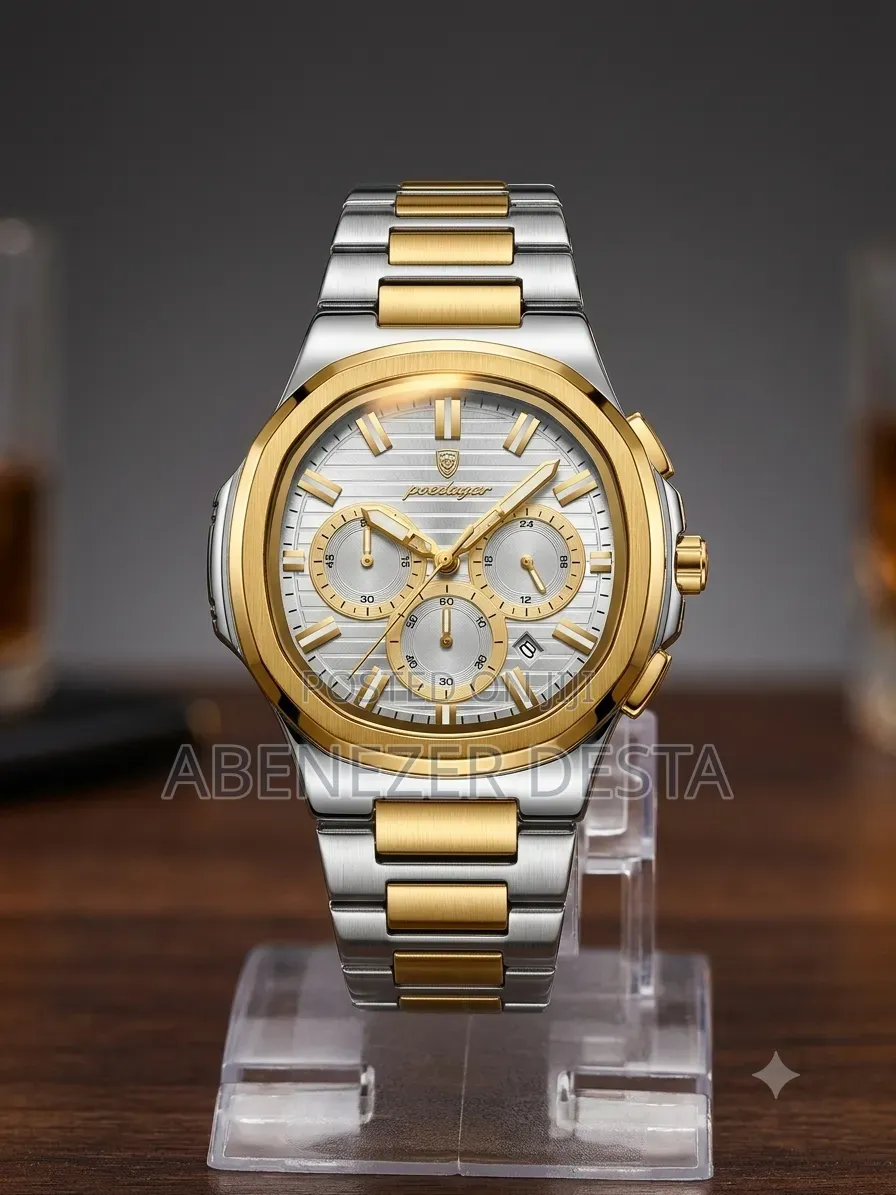 Poedagar 834 Men's Chronograph Quartz Watch Featuring a Striking