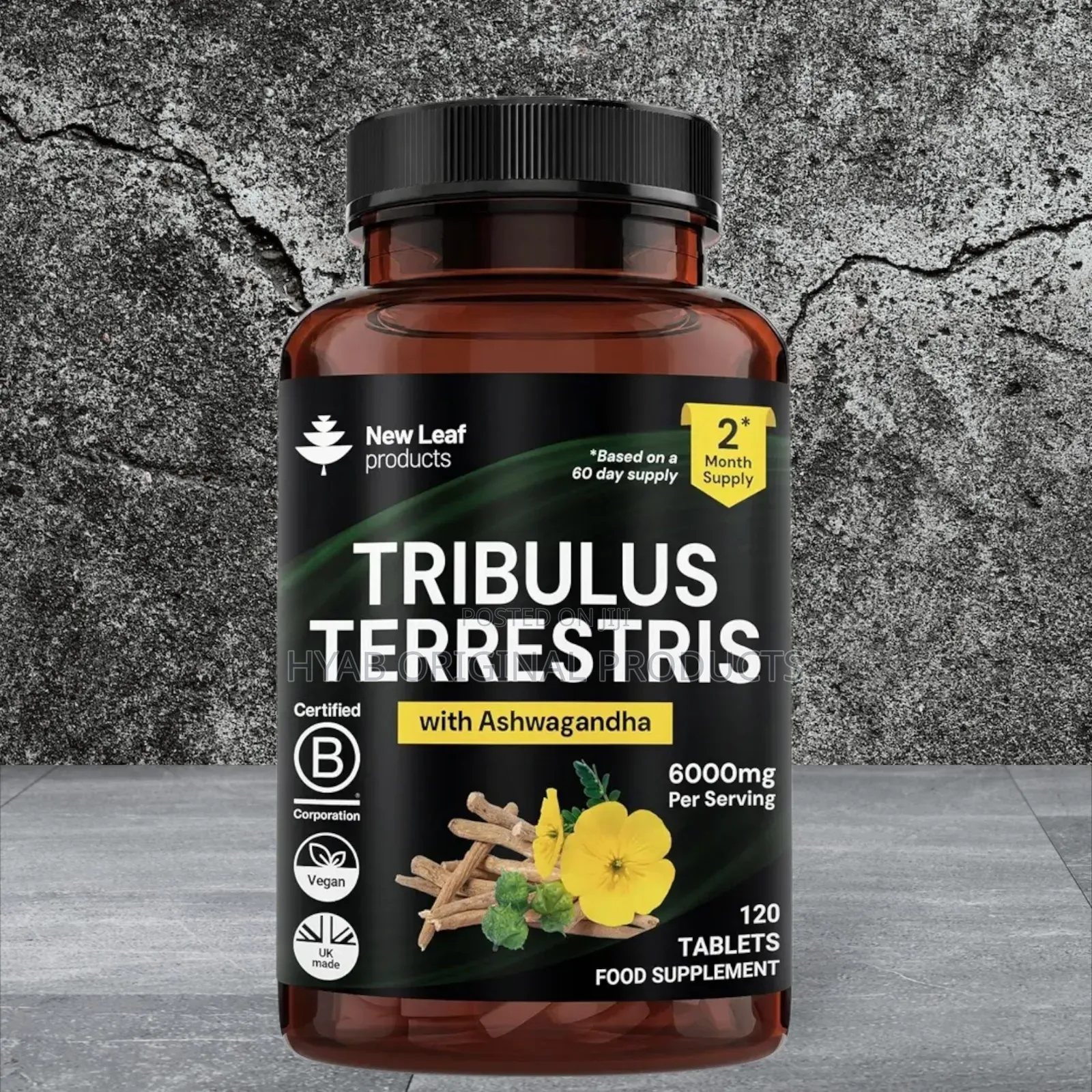 Tribulus Terrestris 6000mg High Strength Tablets