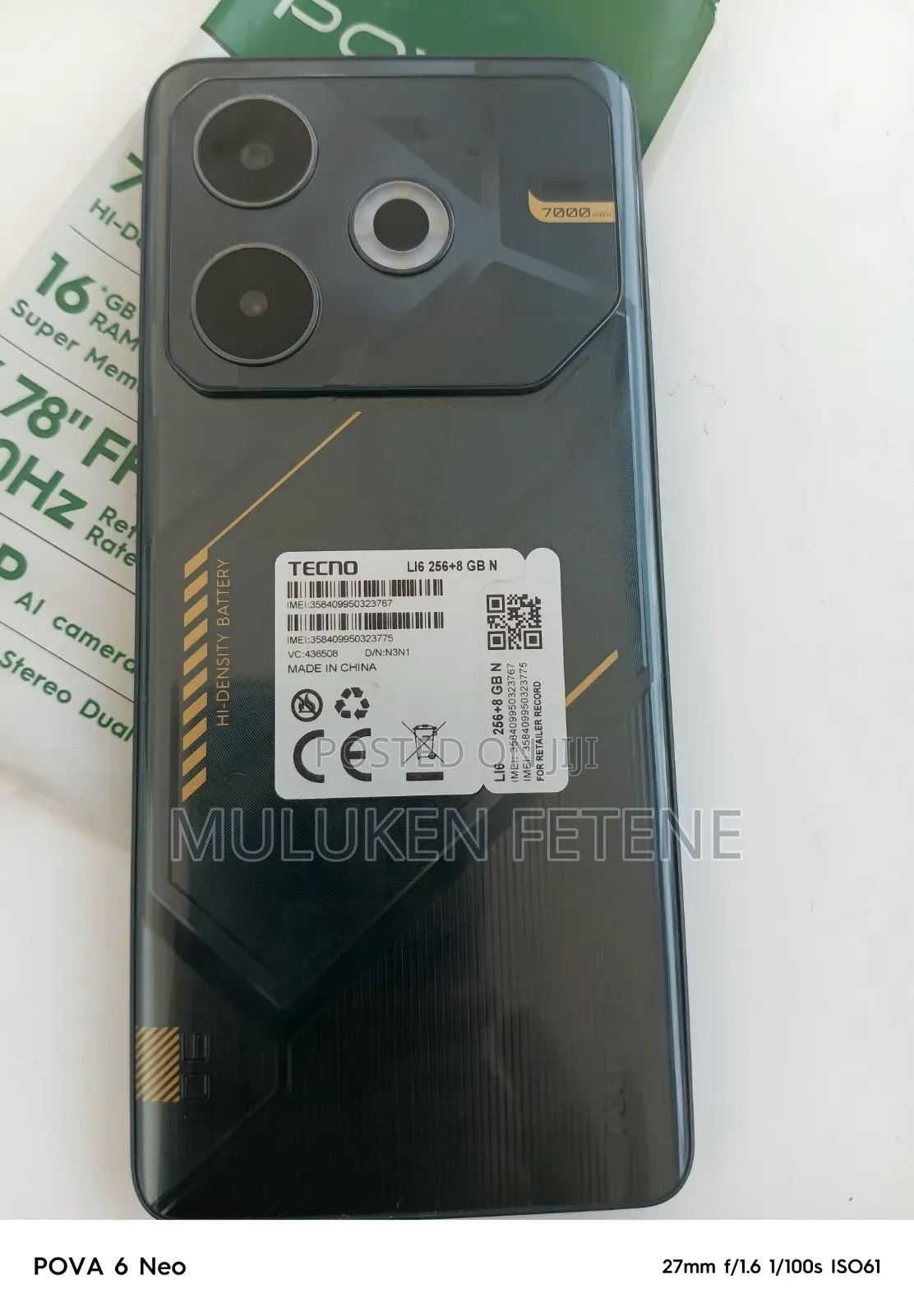 New Tecno Pova 6 Neo 256 GB Gray