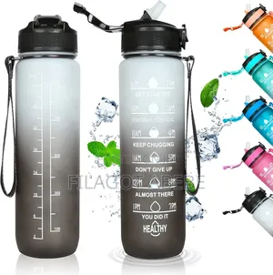 Water Bottle 1000ml .White and Black Color