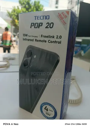 New Tecno Pop 20 64 GB Black
