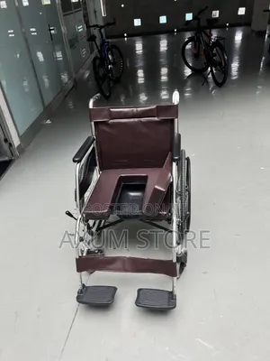 አዲስ ማኑዋል ኮሞድ ዊልቸር — Manual Commode Wheelchair (Brand New)
