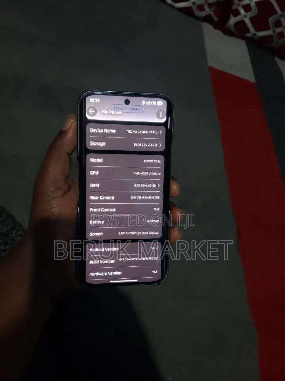New Tecno Camon 50 Pro 256 GB Graphite