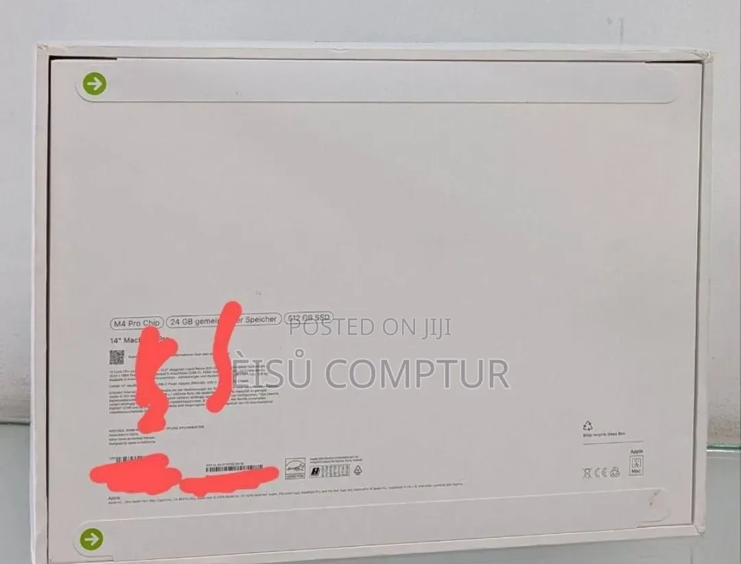 New Laptop Apple MacBook Pro 2024 M4 16GB Apple M4 Pro SSD 1T