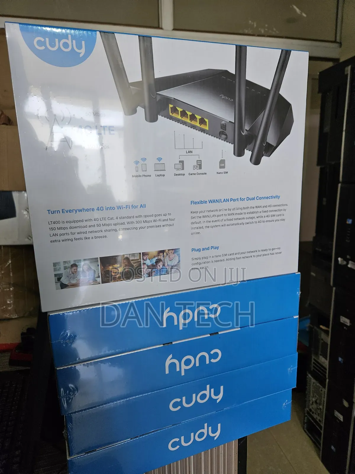 Cudy Lt400 4g Lte N300 Wi-Fi Router