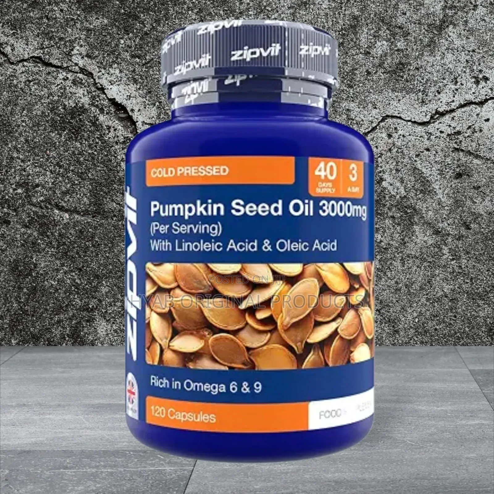 Pumpkin Seed Oil Capsules 3000mg - 60% Linoleic Oleic Acid