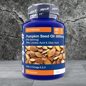 Pumpkin Seed Oil Capsules 3000mg - 60% Linoleic Oleic Acid