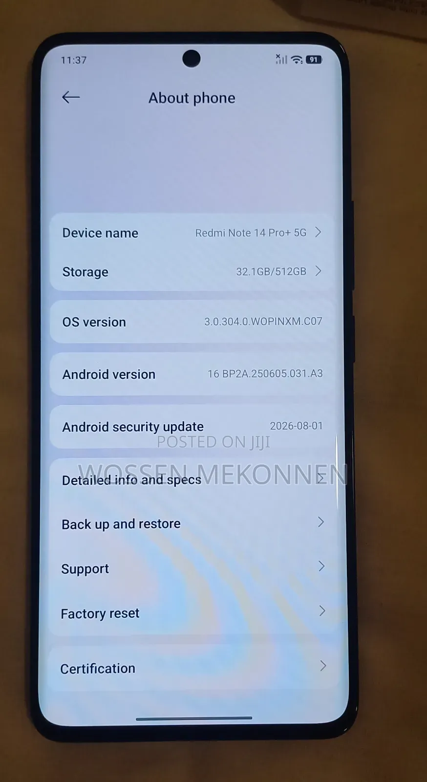 New Xiaomi Redmi Note 14 Pro+ 512 GB Black