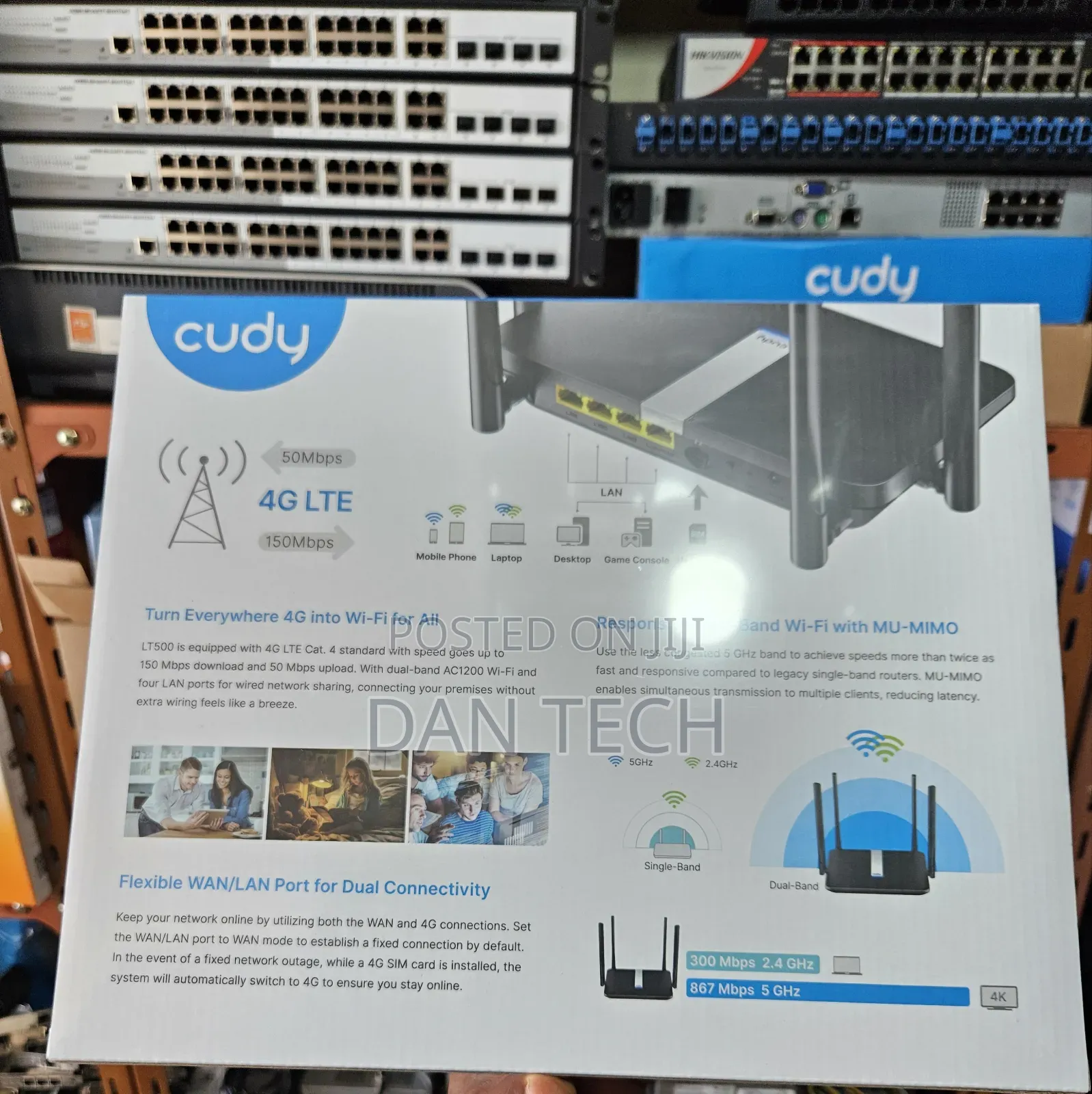 Cudy LT500 4G LTE AC1200 Dual-Band Wi-Fi Router