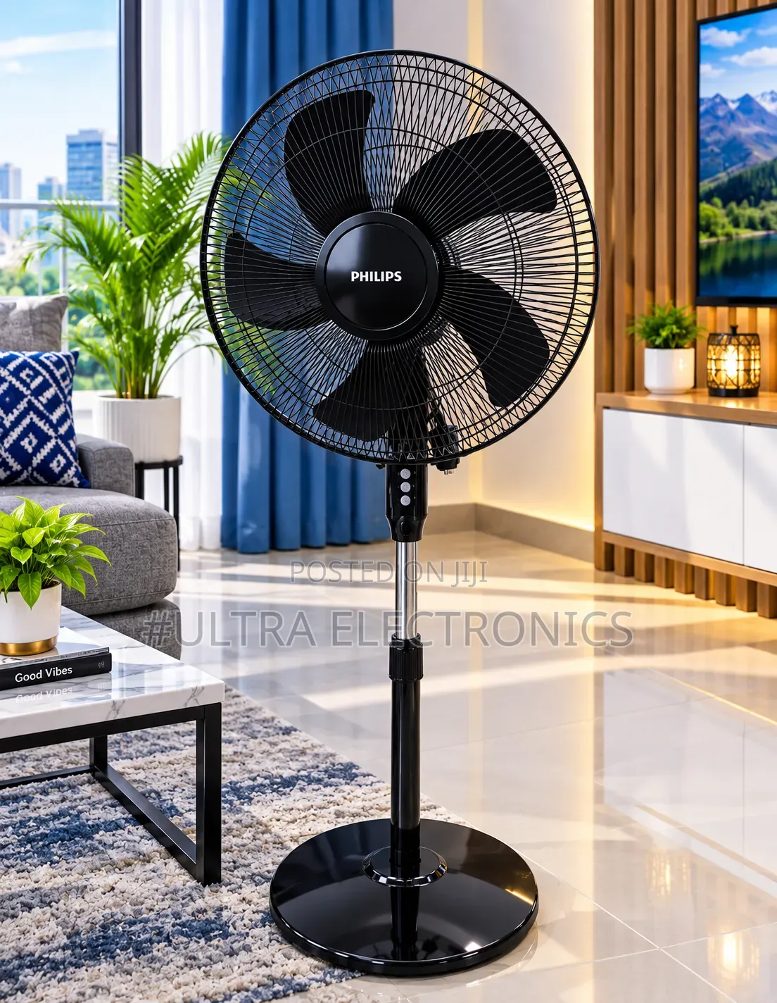 Philips 600 Series Pedestal Fan Powerful Airflow Enjoy Fresh