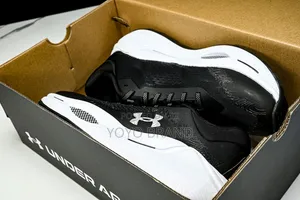 Under Armour Athletic Sneakers Black/White Unisex Shoes
